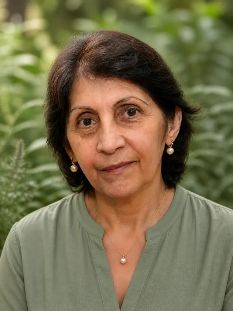Terezinha Vasconcelos, criadora do blog Folhagem sobre plantas e ervas medicinais.